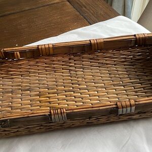 Rectangular Woven Basket Home Decor